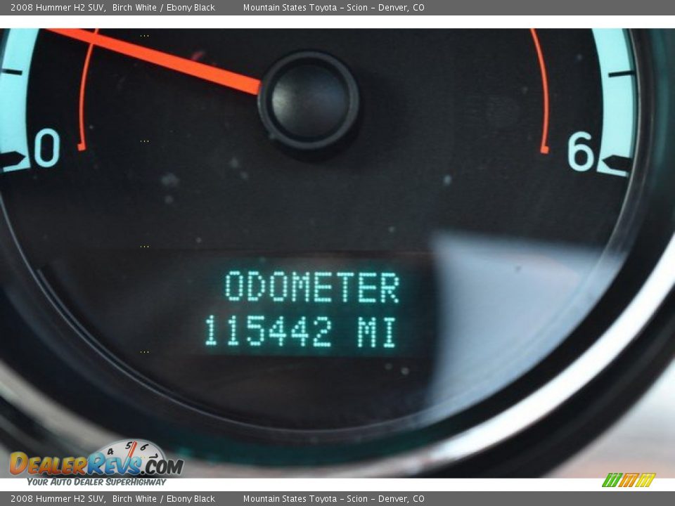 2008 Hummer H2 SUV Birch White / Ebony Black Photo #12