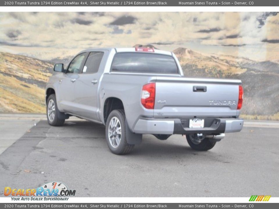 2020 Toyota Tundra 1794 Edition CrewMax 4x4 Silver Sky Metallic / 1794 Edition Brown/Black Photo #3