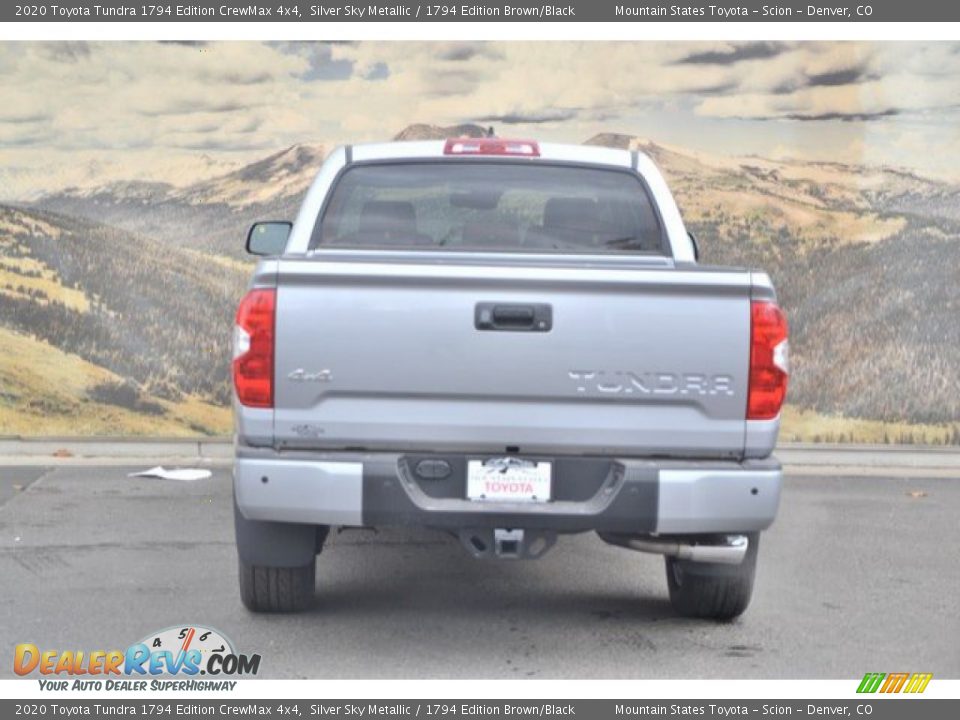 2020 Toyota Tundra 1794 Edition CrewMax 4x4 Silver Sky Metallic / 1794 Edition Brown/Black Photo #4