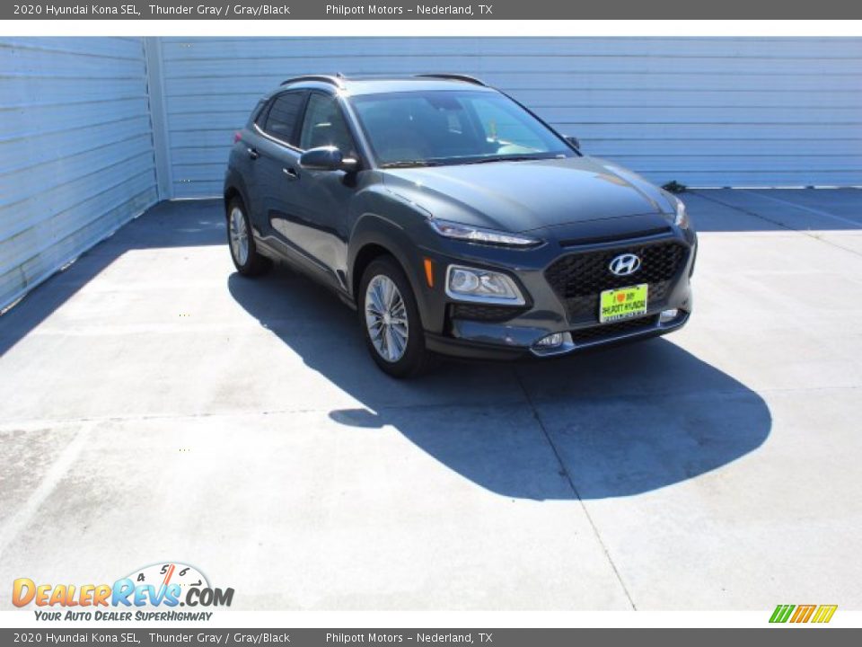 2020 Hyundai Kona SEL Thunder Gray / Gray/Black Photo #2