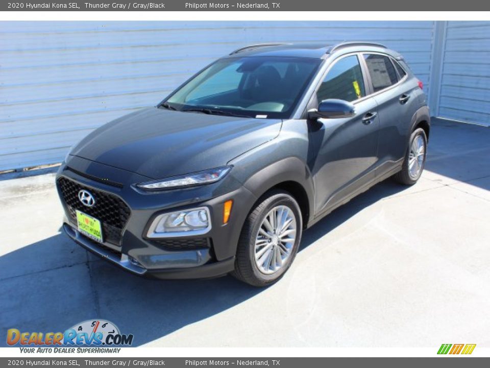 2020 Hyundai Kona SEL Thunder Gray / Gray/Black Photo #4