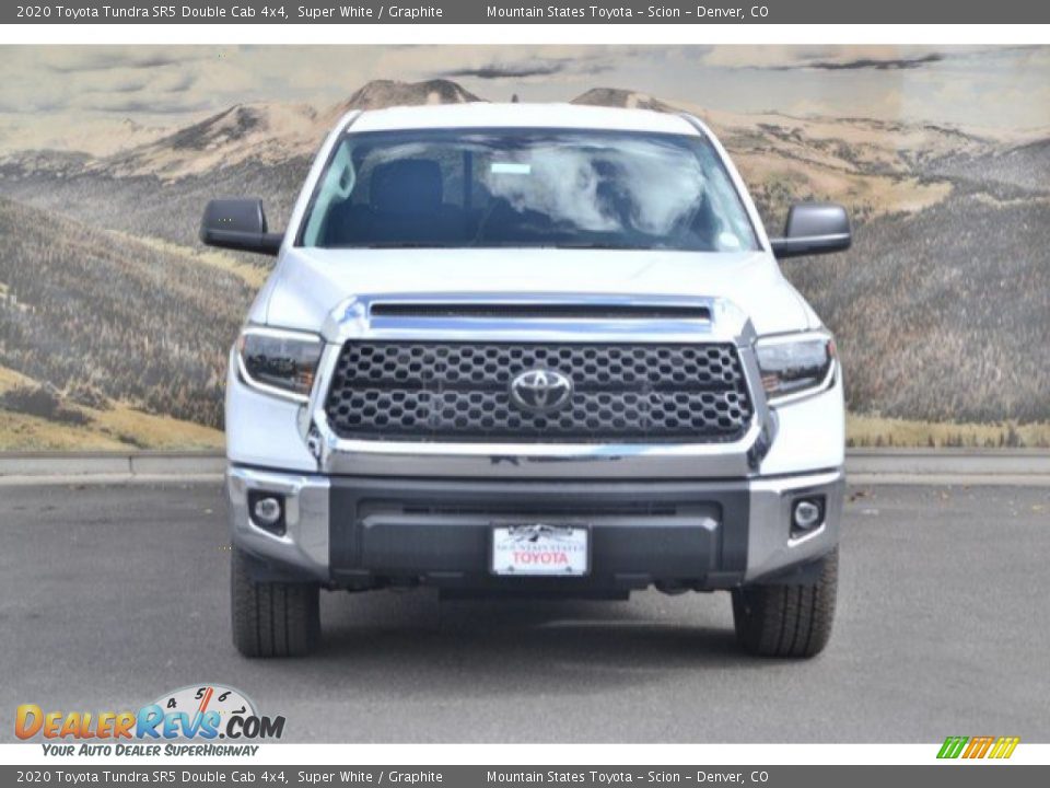 2020 Toyota Tundra SR5 Double Cab 4x4 Super White / Graphite Photo #2