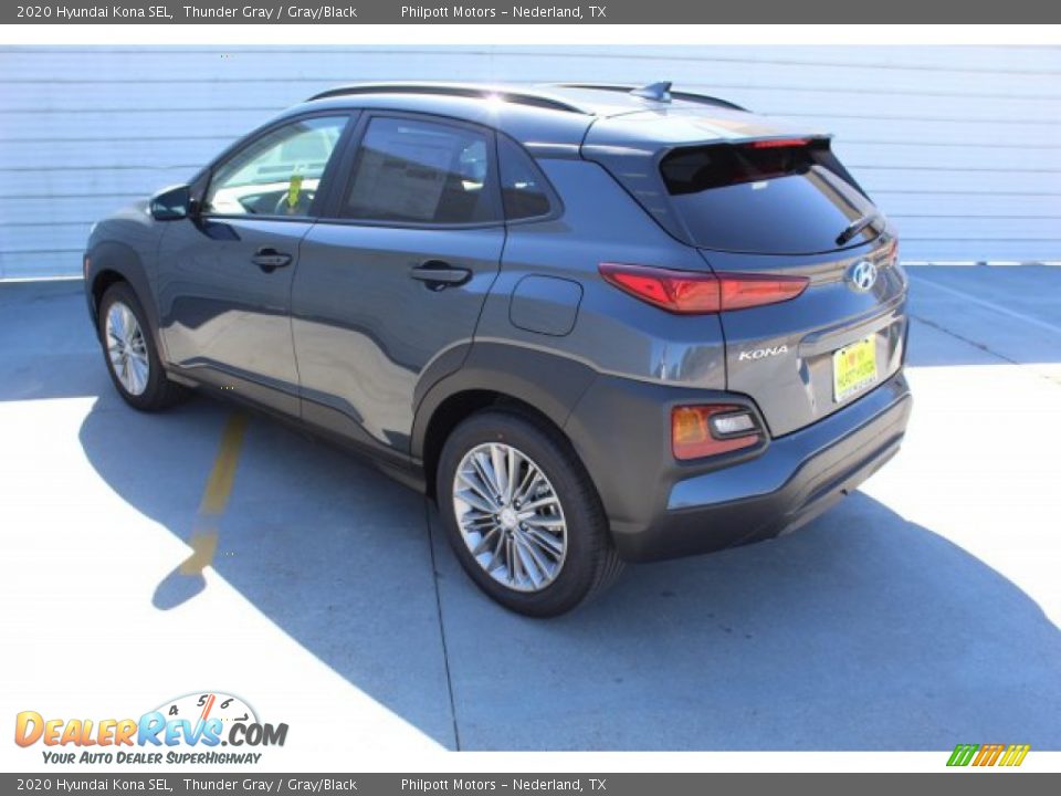 2020 Hyundai Kona SEL Thunder Gray / Gray/Black Photo #6