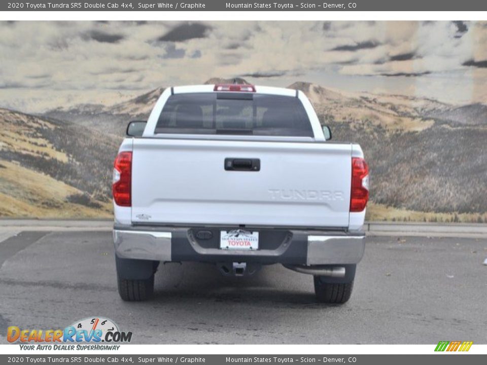 2020 Toyota Tundra SR5 Double Cab 4x4 Super White / Graphite Photo #4