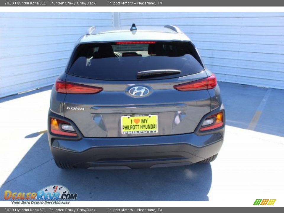 2020 Hyundai Kona SEL Thunder Gray / Gray/Black Photo #7