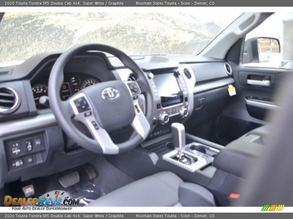 2020 Toyota Tundra SR5 Double Cab 4x4 Super White / Graphite Photo #5