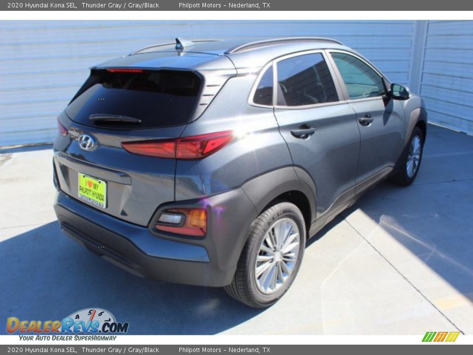 2020 Hyundai Kona SEL Thunder Gray / Gray/Black Photo #8
