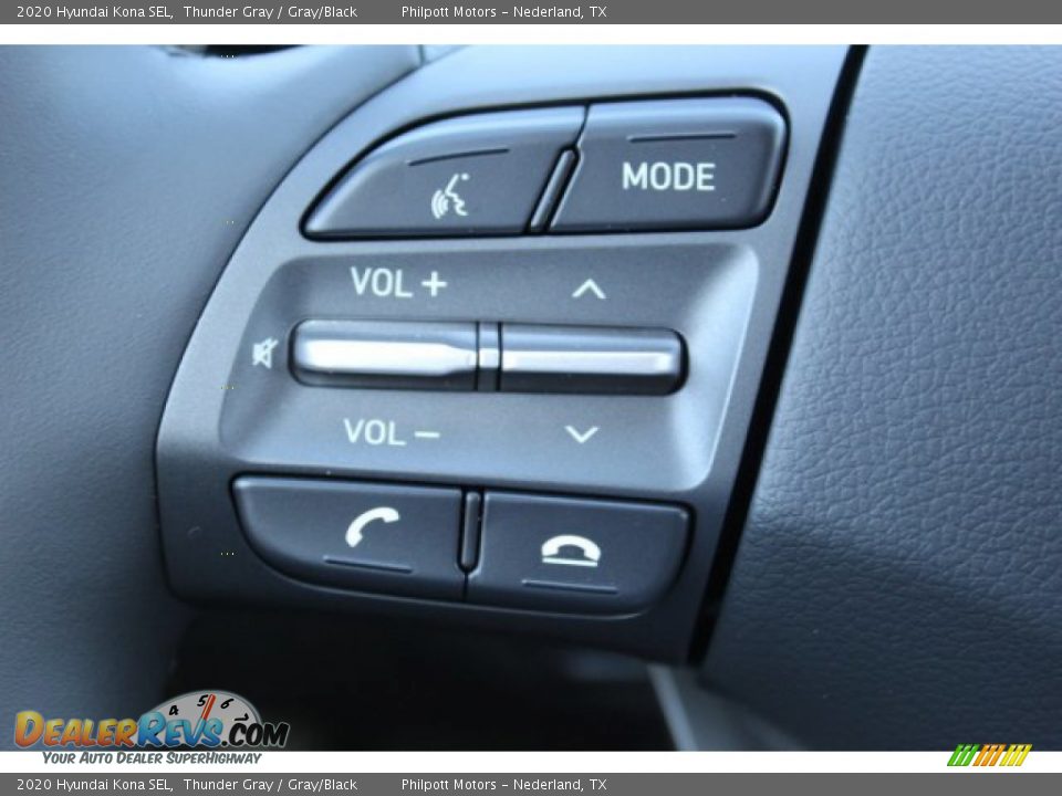 2020 Hyundai Kona SEL Thunder Gray / Gray/Black Photo #12
