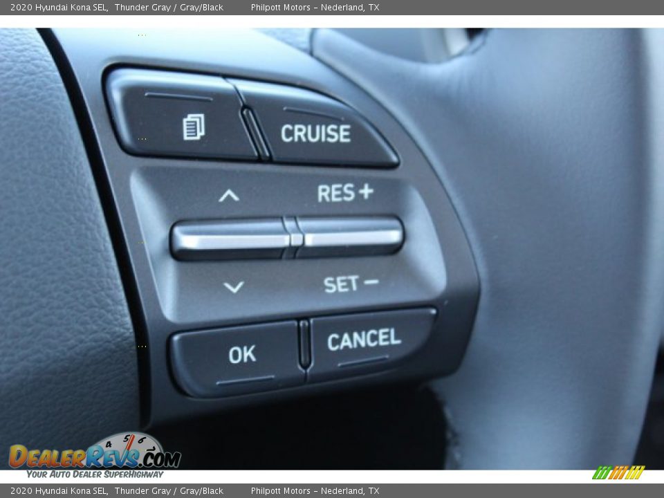 2020 Hyundai Kona SEL Thunder Gray / Gray/Black Photo #13
