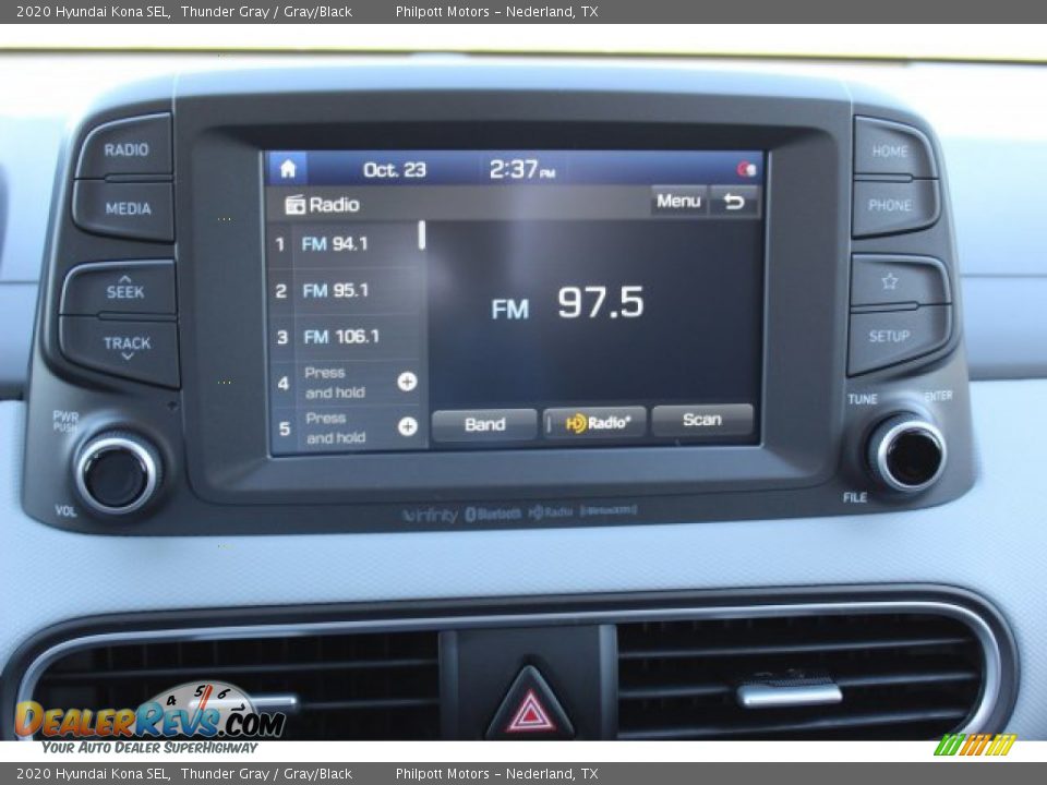 2020 Hyundai Kona SEL Thunder Gray / Gray/Black Photo #16