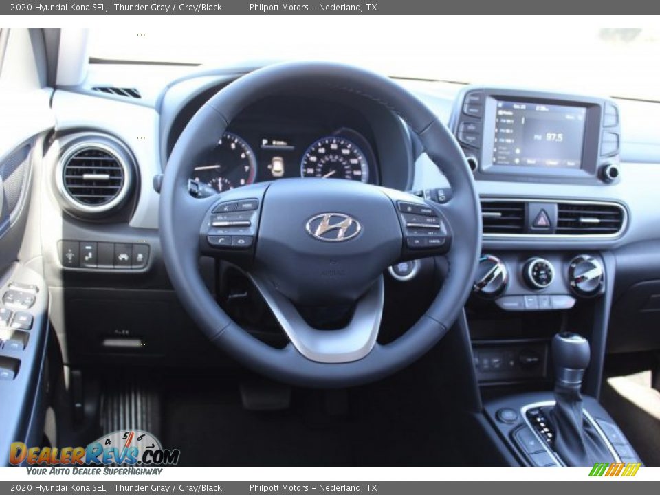 2020 Hyundai Kona SEL Thunder Gray / Gray/Black Photo #23