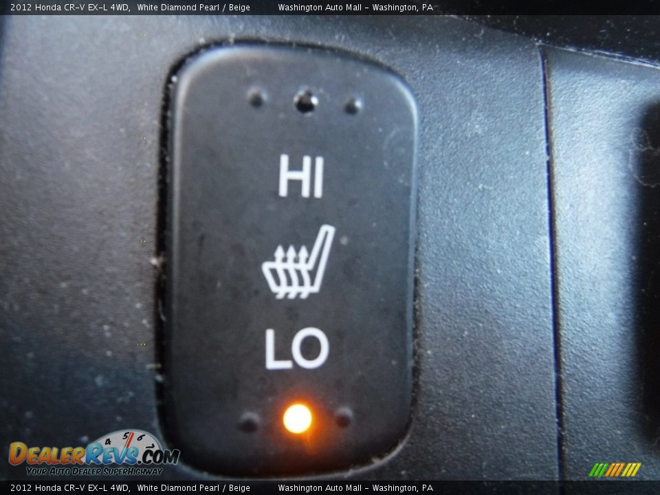 2012 Honda CR-V EX-L 4WD White Diamond Pearl / Beige Photo #16