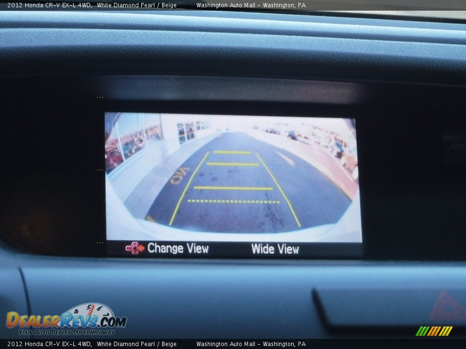 2012 Honda CR-V EX-L 4WD White Diamond Pearl / Beige Photo #18