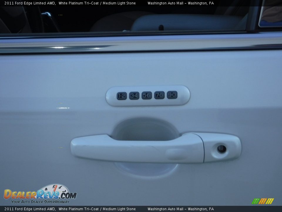 2011 Ford Edge Limited AWD White Platinum Tri-Coat / Medium Light Stone Photo #7