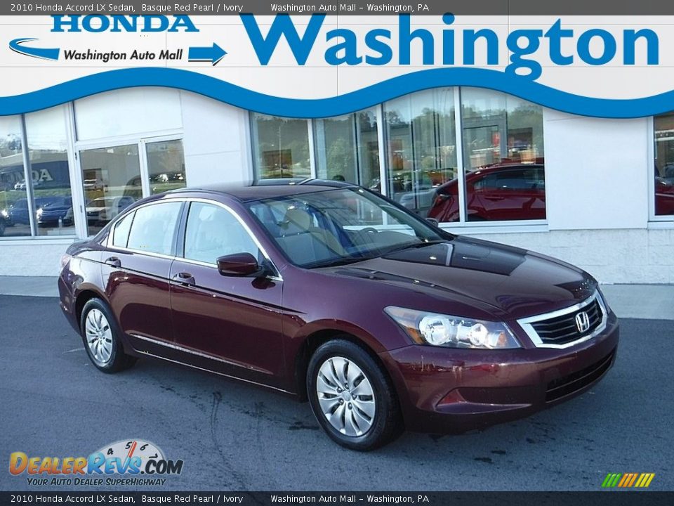 2010 Honda Accord LX Sedan Basque Red Pearl / Ivory Photo #1