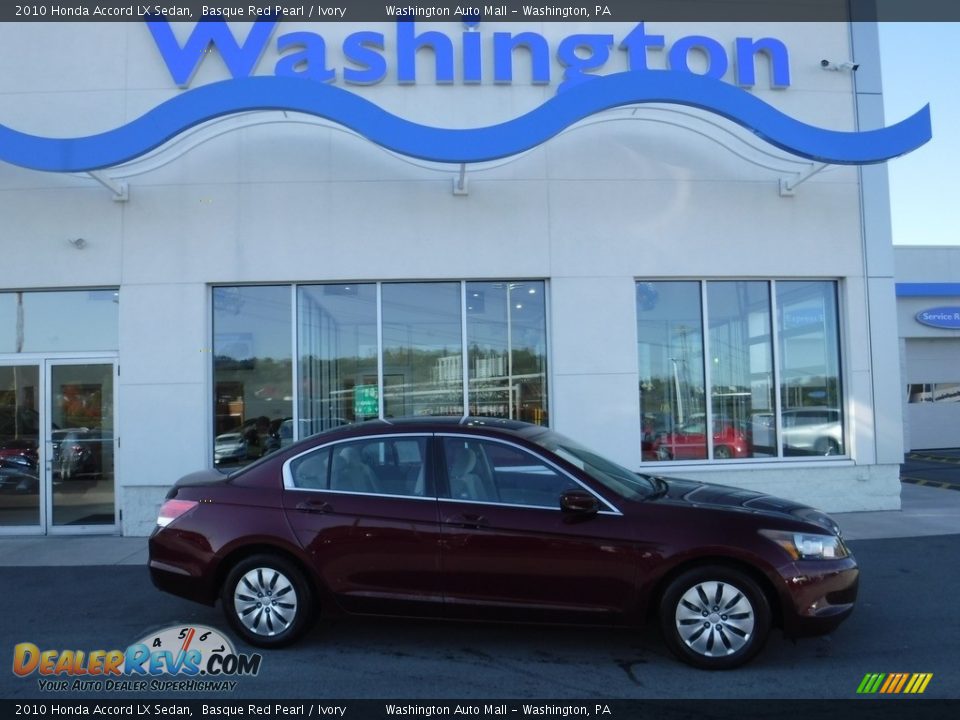 2010 Honda Accord LX Sedan Basque Red Pearl / Ivory Photo #2