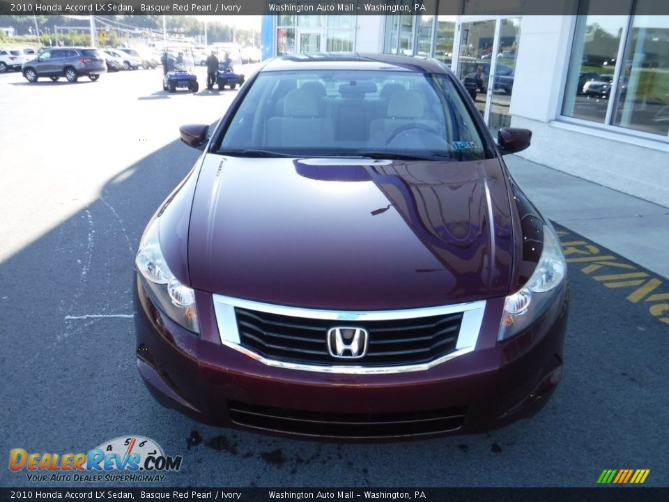 2010 Honda Accord LX Sedan Basque Red Pearl / Ivory Photo #4