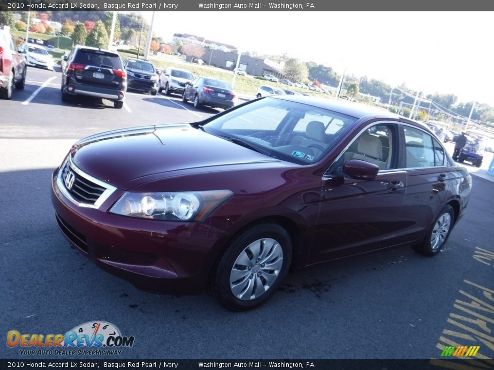 2010 Honda Accord LX Sedan Basque Red Pearl / Ivory Photo #5