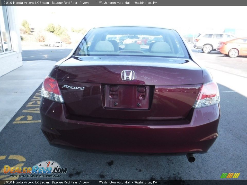 2010 Honda Accord LX Sedan Basque Red Pearl / Ivory Photo #8