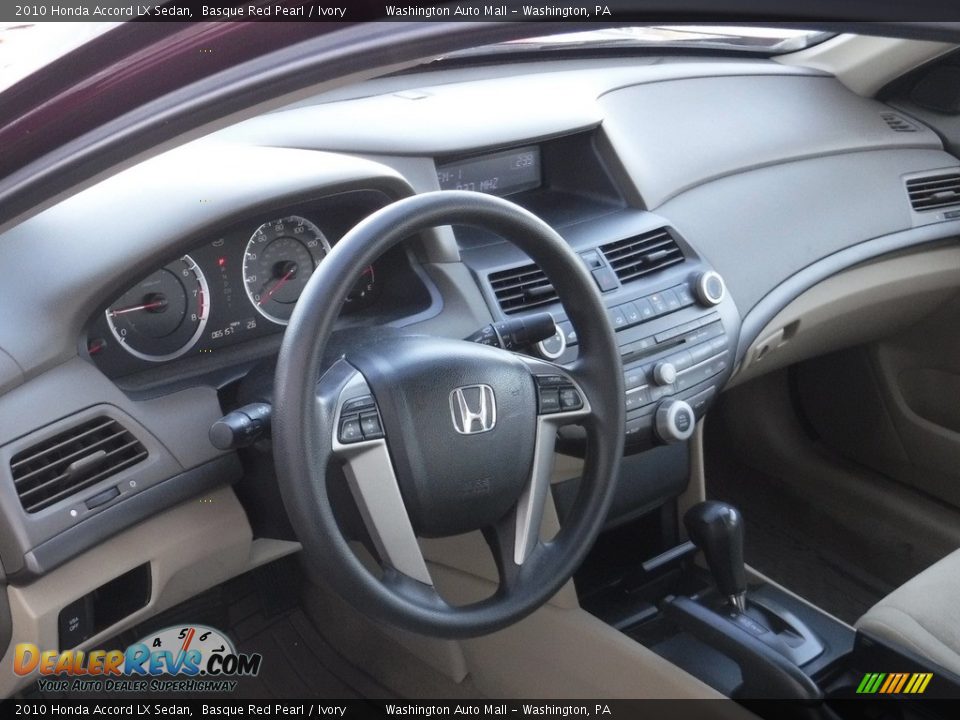 2010 Honda Accord LX Sedan Basque Red Pearl / Ivory Photo #11