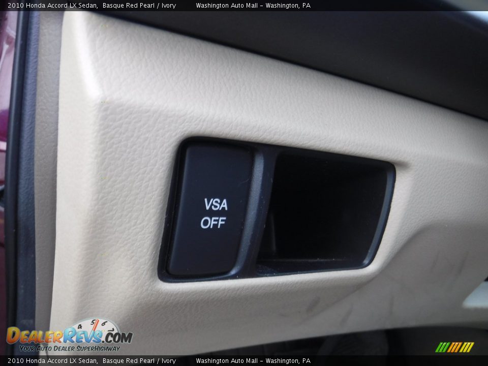 2010 Honda Accord LX Sedan Basque Red Pearl / Ivory Photo #17