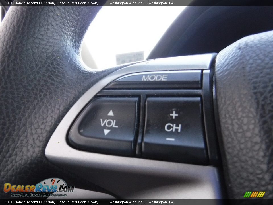 2010 Honda Accord LX Sedan Basque Red Pearl / Ivory Photo #18