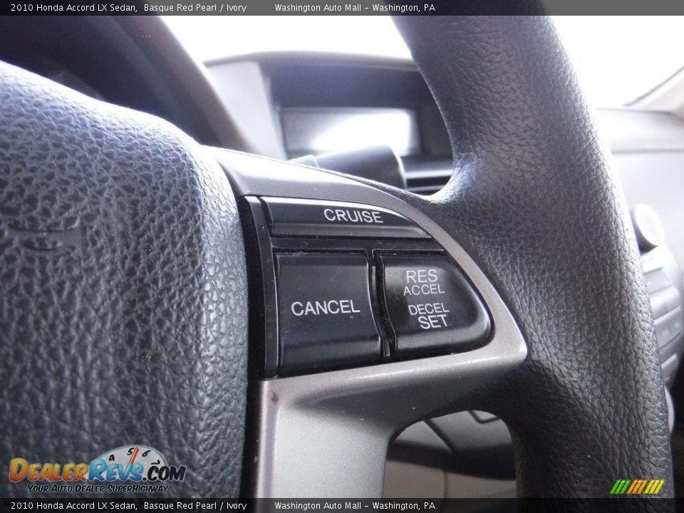 2010 Honda Accord LX Sedan Basque Red Pearl / Ivory Photo #19