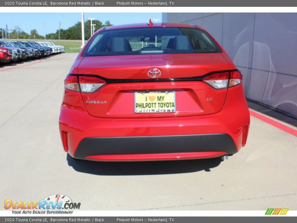 2020 Toyota Corolla LE Barcelona Red Metallic / Black Photo #7