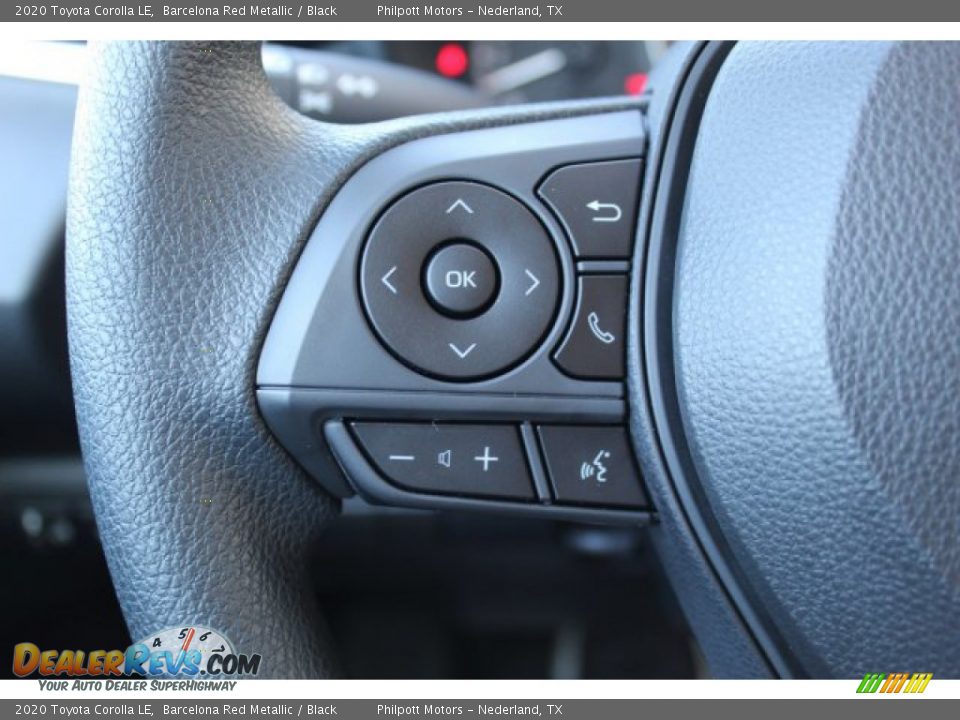 2020 Toyota Corolla LE Barcelona Red Metallic / Black Photo #11