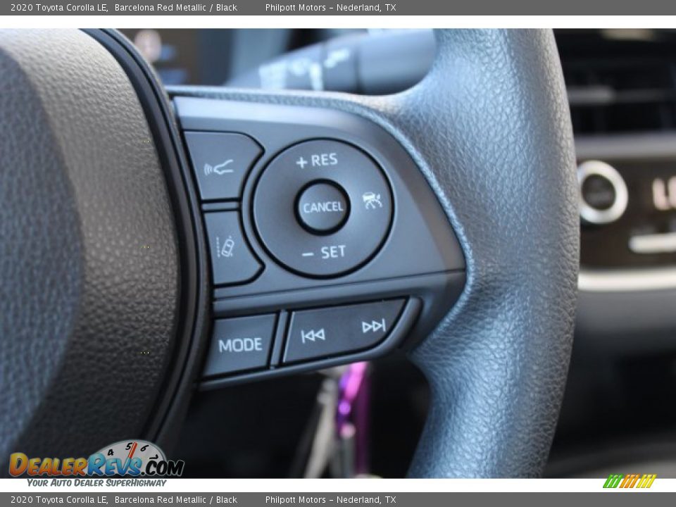 2020 Toyota Corolla LE Barcelona Red Metallic / Black Photo #12