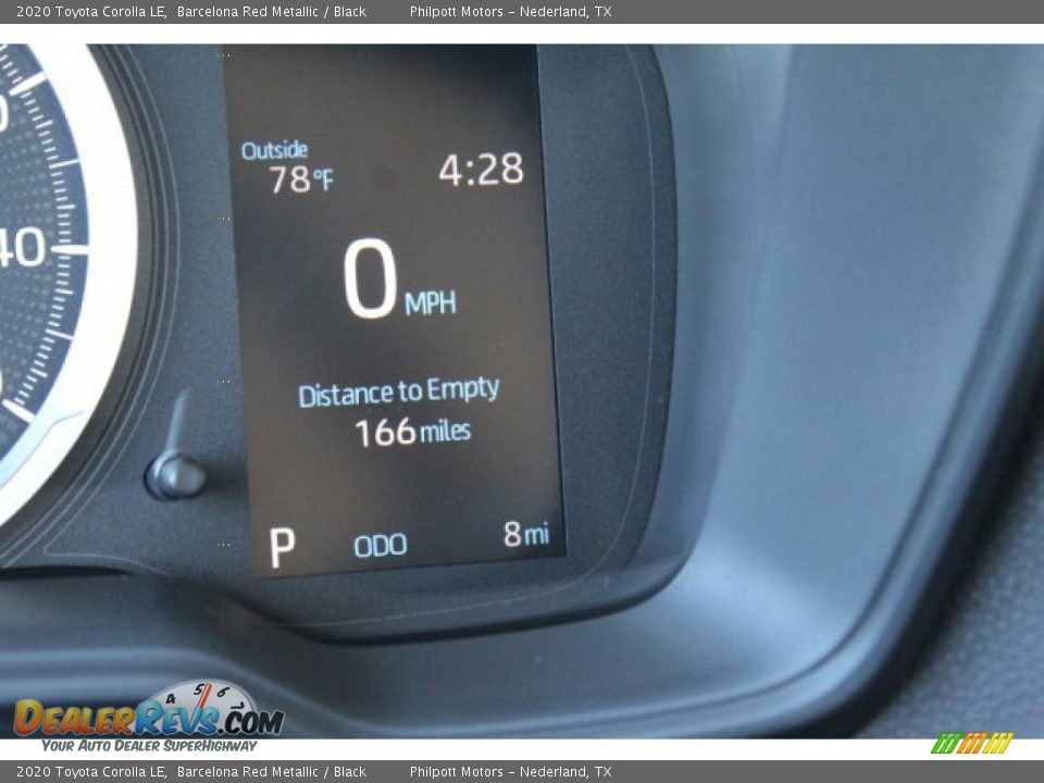 2020 Toyota Corolla LE Barcelona Red Metallic / Black Photo #14