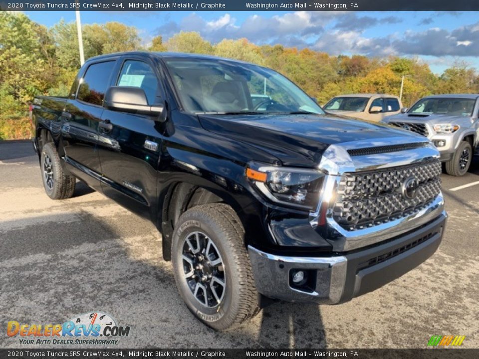 2020 Toyota Tundra SR5 CrewMax 4x4 Midnight Black Metallic / Graphite Photo #1