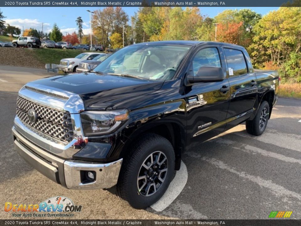 2020 Toyota Tundra SR5 CrewMax 4x4 Midnight Black Metallic / Graphite Photo #3