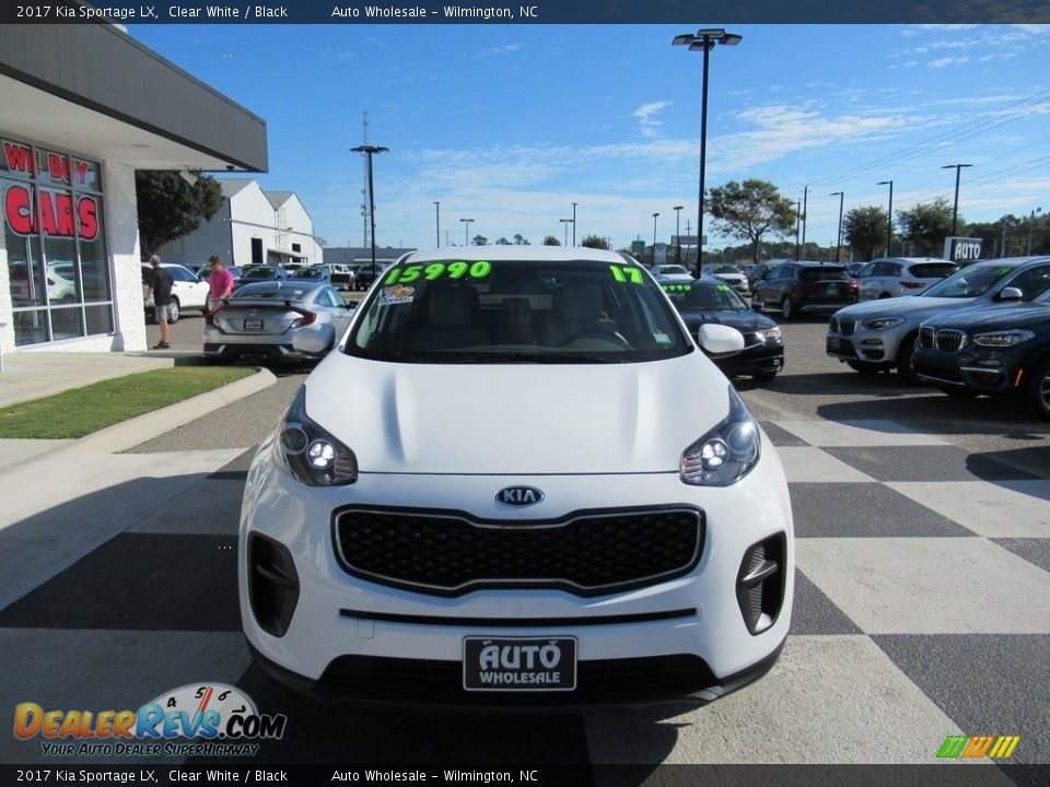 2017 Kia Sportage LX Clear White / Black Photo #2