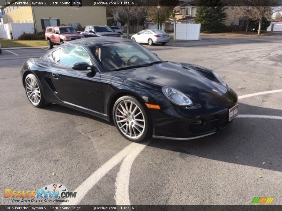 2006 Porsche Cayman S Black / Sand Beige Photo #3