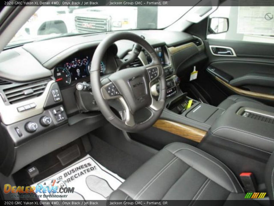 Jet Black Interior - 2020 GMC Yukon XL Denali 4WD Photo #3