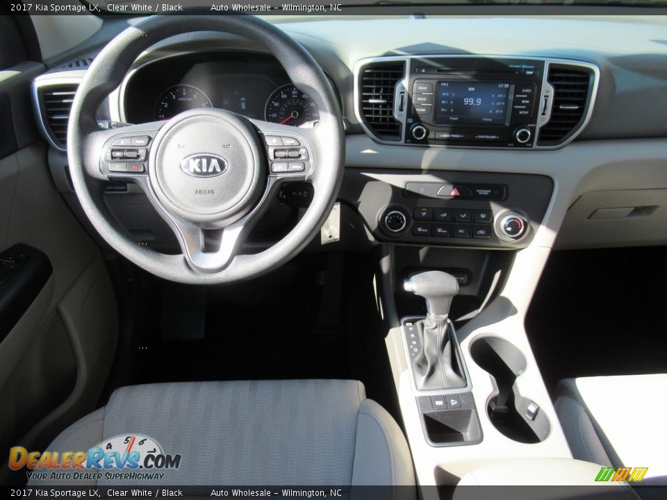 2017 Kia Sportage LX Clear White / Black Photo #15