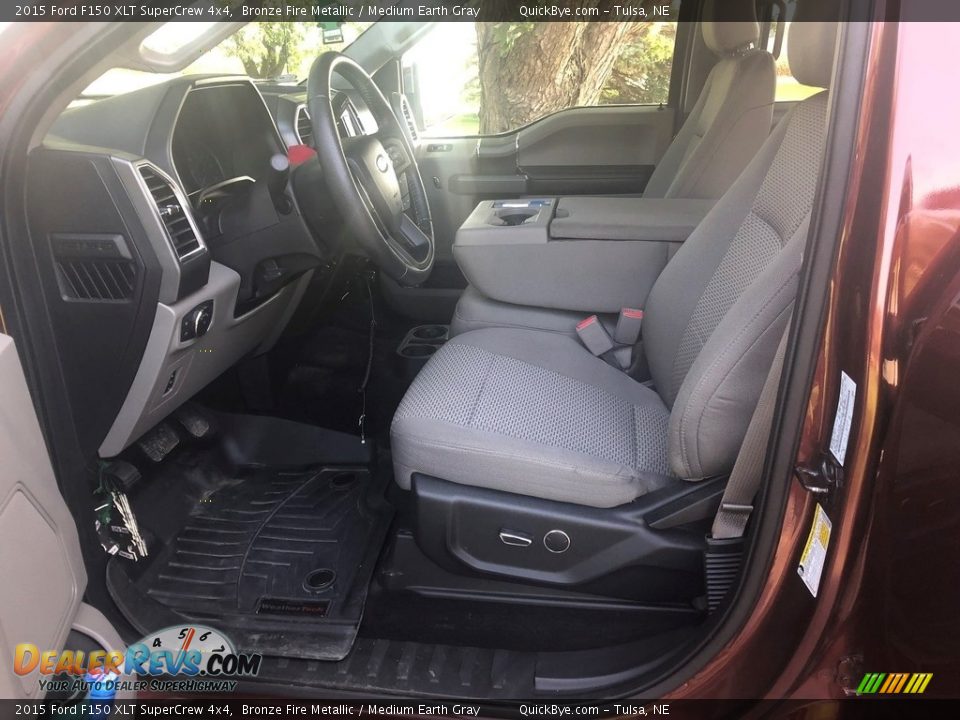 2015 Ford F150 XLT SuperCrew 4x4 Bronze Fire Metallic / Medium Earth Gray Photo #10