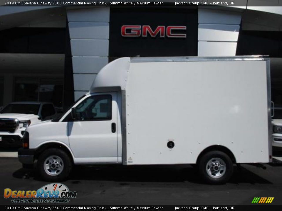 2019 GMC Savana Cutaway 3500 Commercial Moving Truck Summit White / Medium Pewter Photo #2