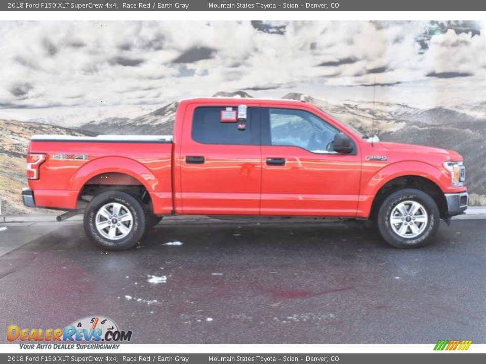 2018 Ford F150 XLT SuperCrew 4x4 Race Red / Earth Gray Photo #2