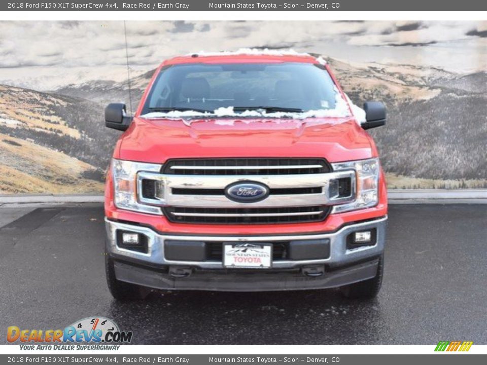 2018 Ford F150 XLT SuperCrew 4x4 Race Red / Earth Gray Photo #4