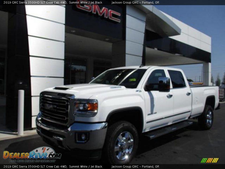 2019 GMC Sierra 3500HD SLT Crew Cab 4WD Summit White / Jet Black Photo #1