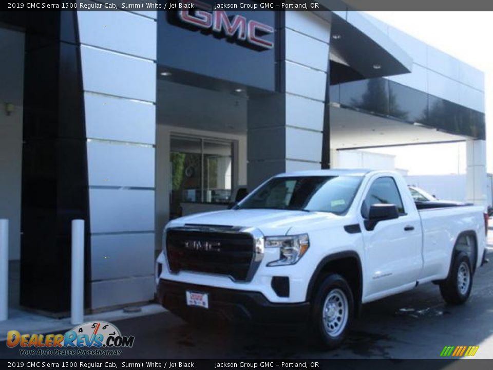 2019 GMC Sierra 1500 Regular Cab Summit White / Jet Black Photo #1