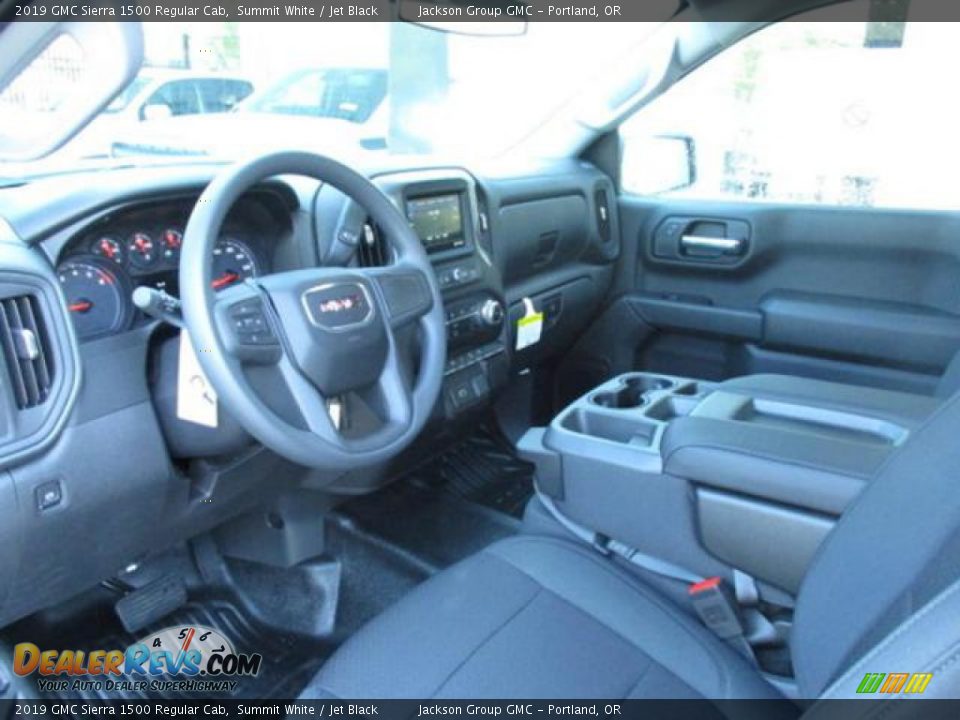 Jet Black Interior - 2019 GMC Sierra 1500 Regular Cab Photo #3