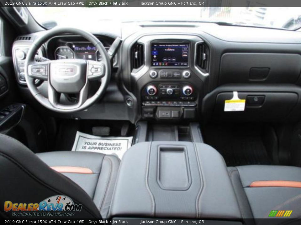 Dashboard of 2019 GMC Sierra 1500 AT4 Crew Cab 4WD Photo #4