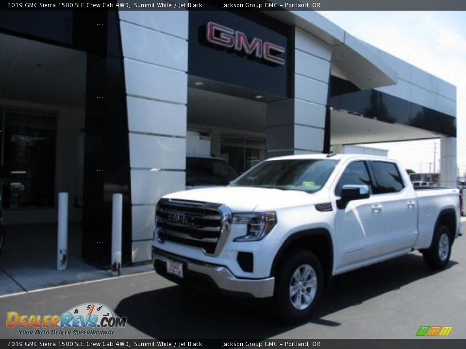 2019 GMC Sierra 1500 SLE Crew Cab 4WD Summit White / Jet Black Photo #1