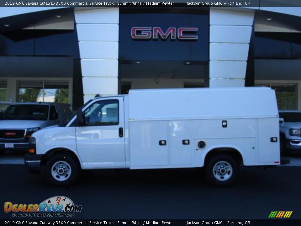 2019 GMC Savana Cutaway 3500 Commercial Service Truck Summit White / Medium Pewter Photo #6