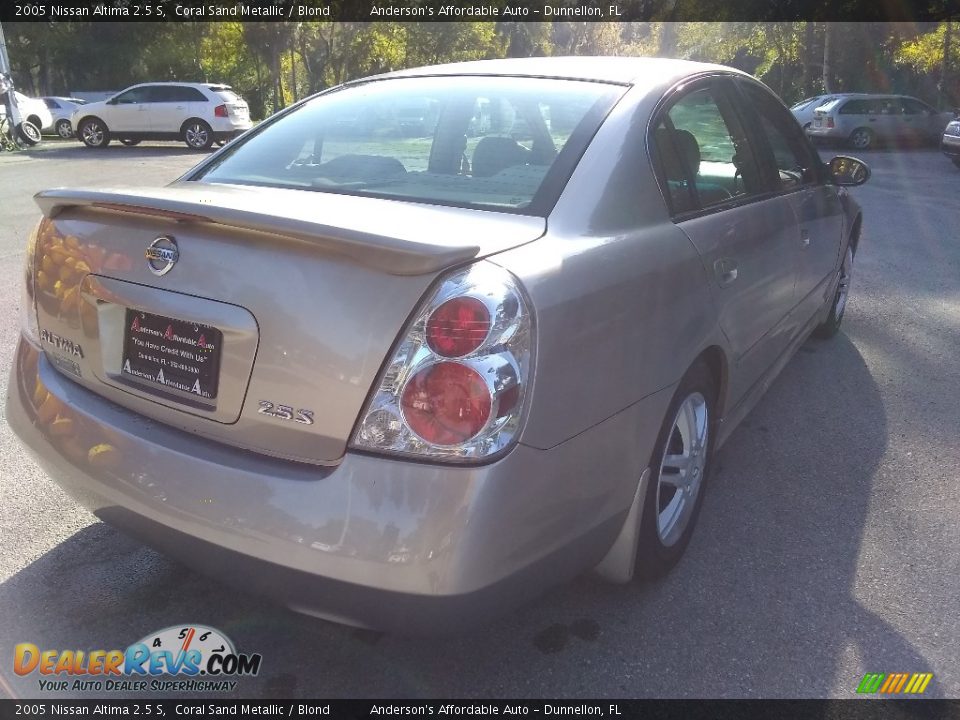 2005 Nissan Altima 2.5 S Coral Sand Metallic / Blond Photo #3