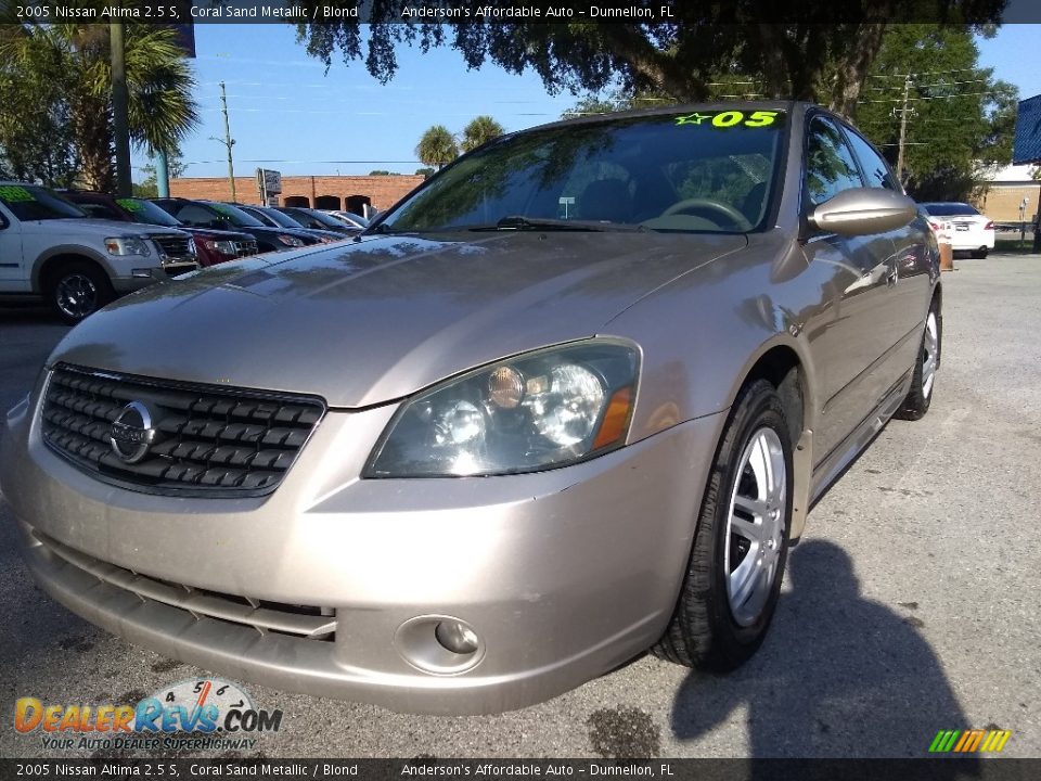 2005 Nissan Altima 2.5 S Coral Sand Metallic / Blond Photo #7