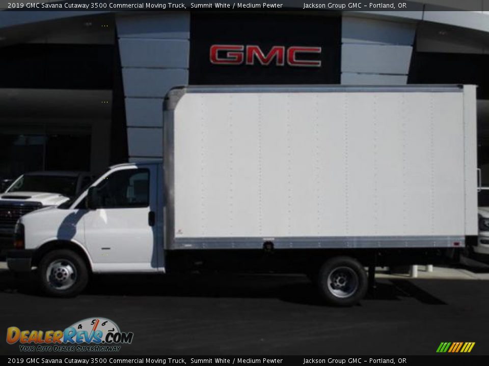 2019 GMC Savana Cutaway 3500 Commercial Moving Truck Summit White / Medium Pewter Photo #2